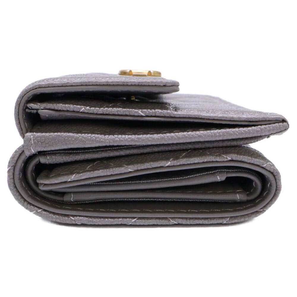 CHANEL Vintage Gray Caviar Leather Wallet - Picture 4 of 9